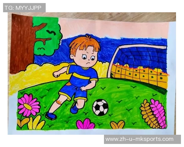 中国足球传奇球星插画艺术作品展现足球魅力与运动精神